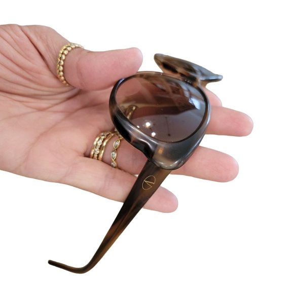 Vintage Womens Valentino V635S 261 135mm Frames Tortoise Cat Eye 1980\'s main image 7